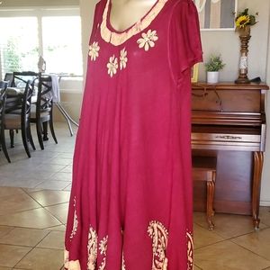 Embroidered Tunic Dress